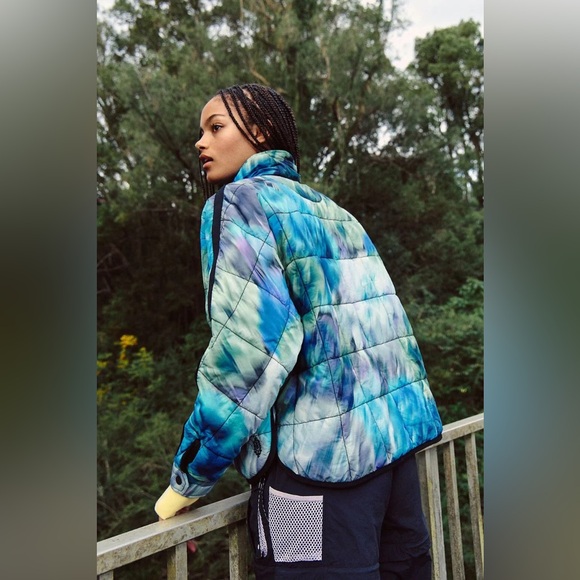 NWT! FP Free People Movement Pippa Printed Packable Puffer Jacket Sz Small - Picture 2 of 3